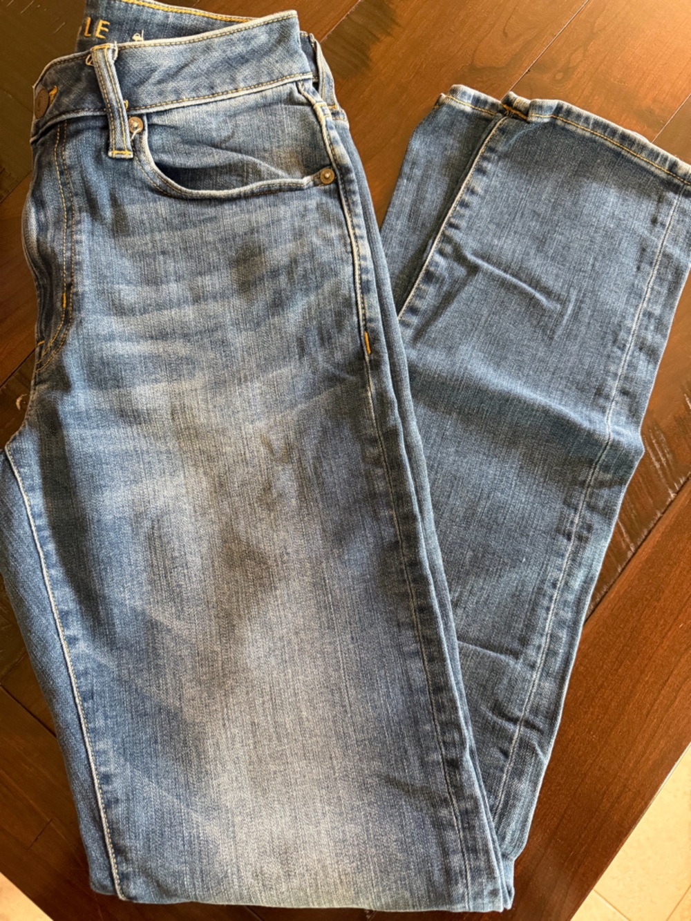 American Eagle Outfitters Men's  Blue Straight Jeans
